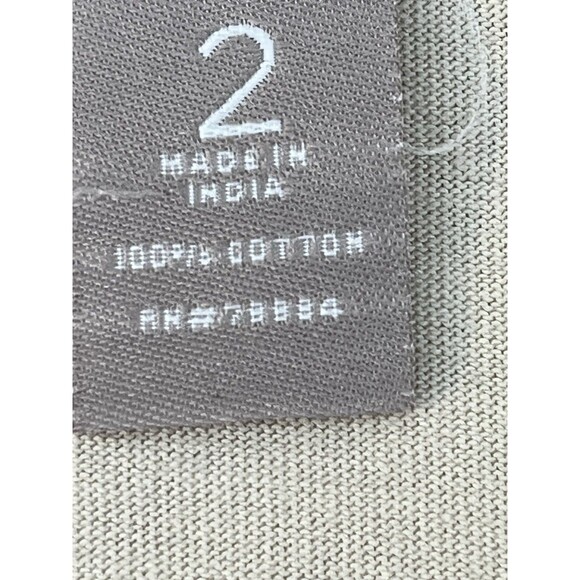 Chicos Beaded Boho India Short Sleeve Knit Top Blouse sz 2 / L (15 - Picture 7 of 8